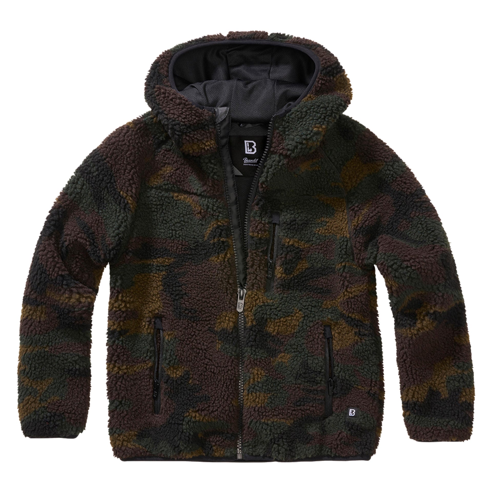 Kinder Jacke Kids Teddyfleece Jacke Hooded