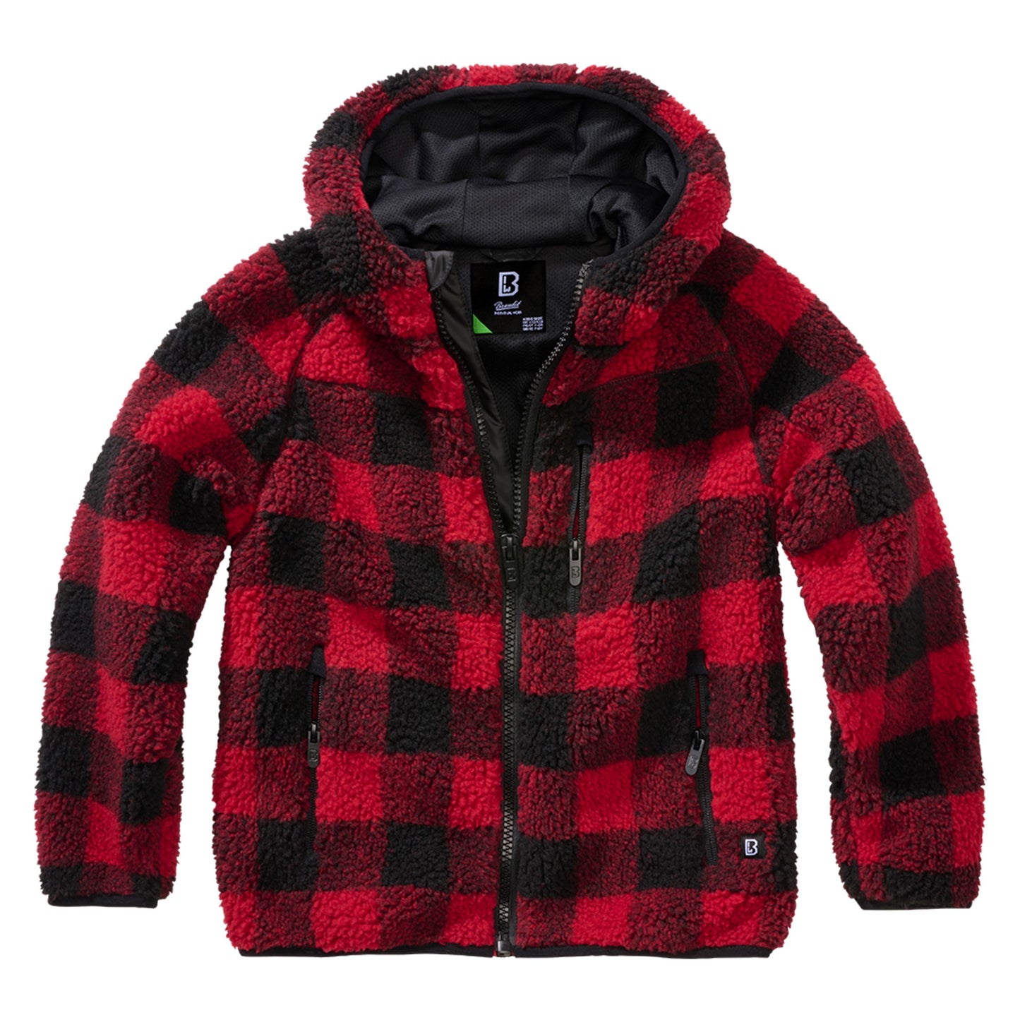 Kinder Jacke Kids Teddyfleece Jacke Hooded