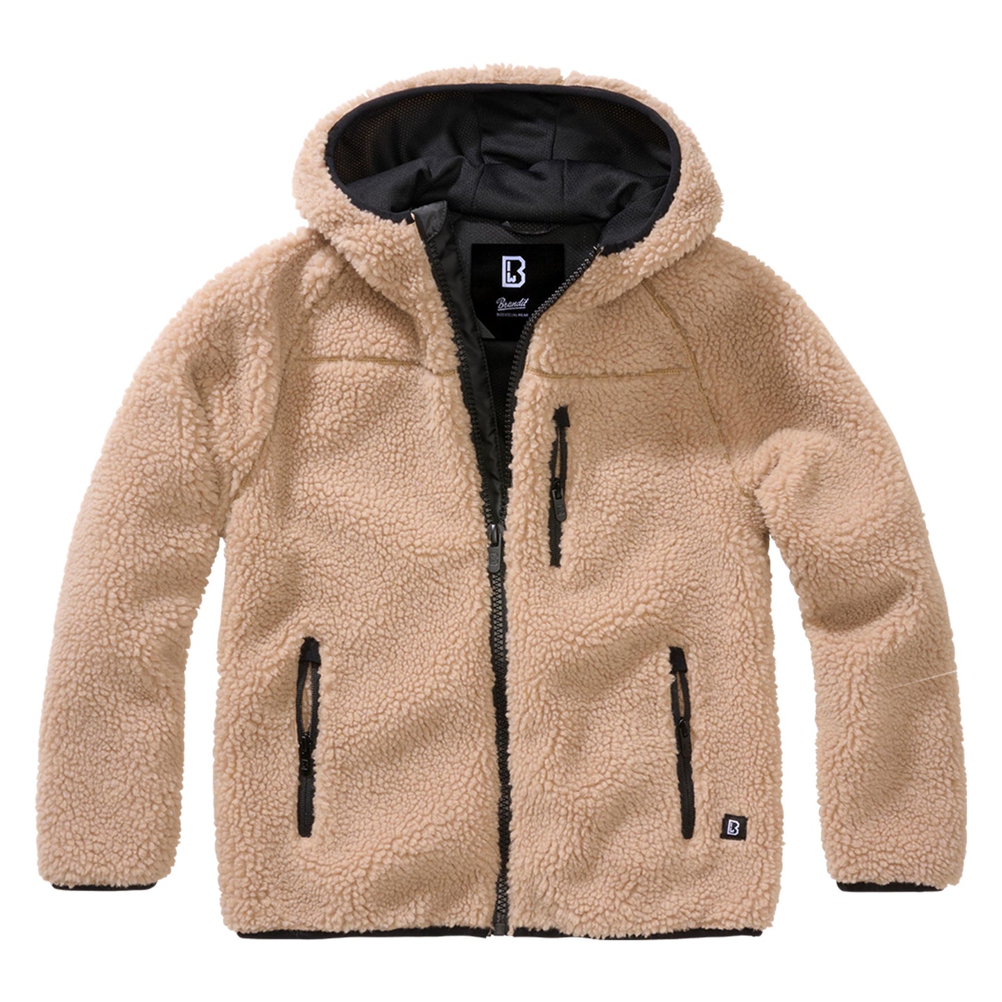 Kinder Jacke Kids Teddyfleece Jacke Hooded