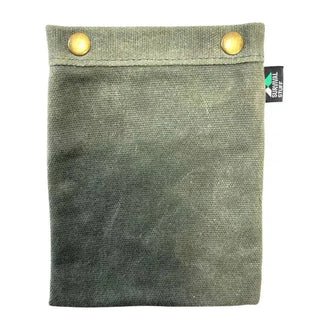 Tasche Waxed Canvas klein grau oliv