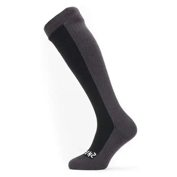 sealskinz-knielange-socken-worstead-schwarz-grau-ansicht-2