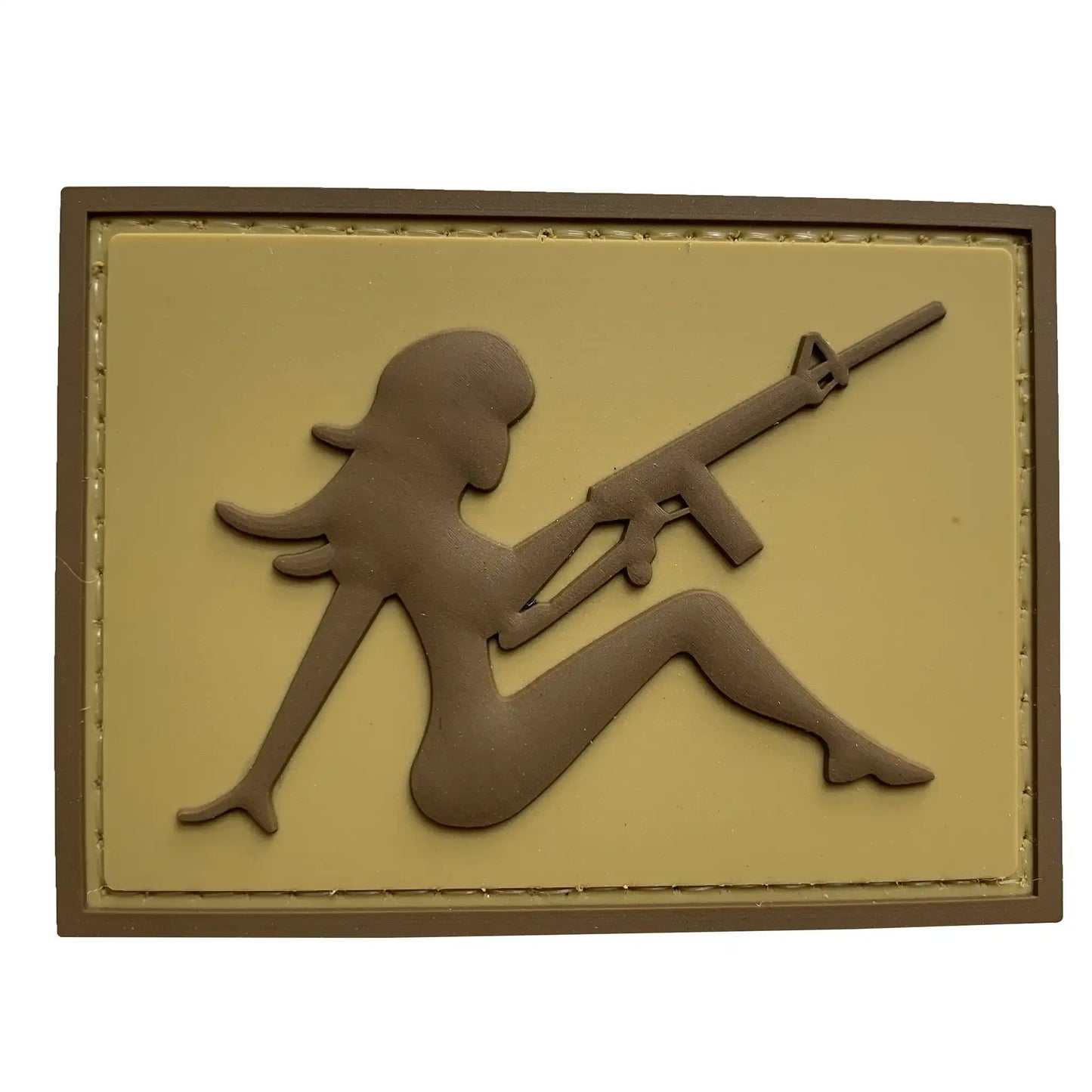 3D Patch Girl with Rifle