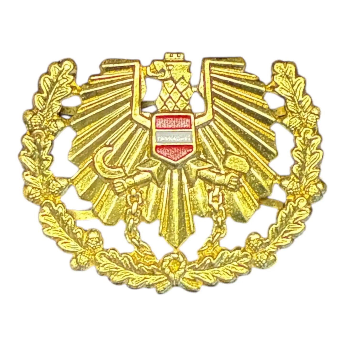 Österreichisches Bundesheer ÖBH Barettabzeichen Adler original gebraucht - ASMC