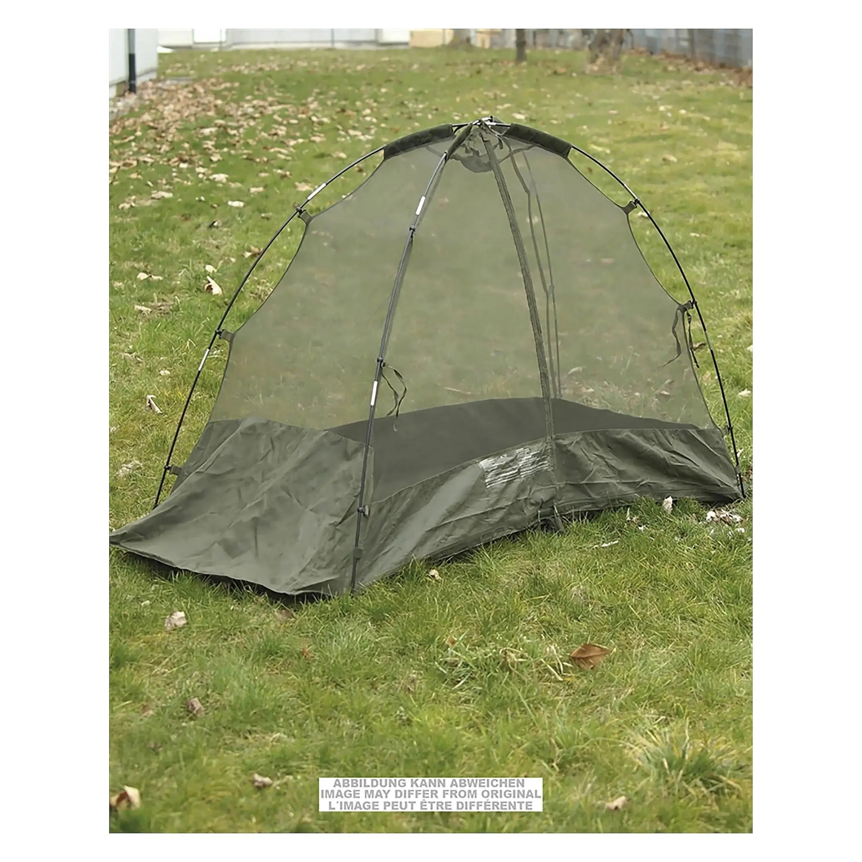 British Army Britisches Moskitozelt mit Gestänge gebraucht oliv online kaufen