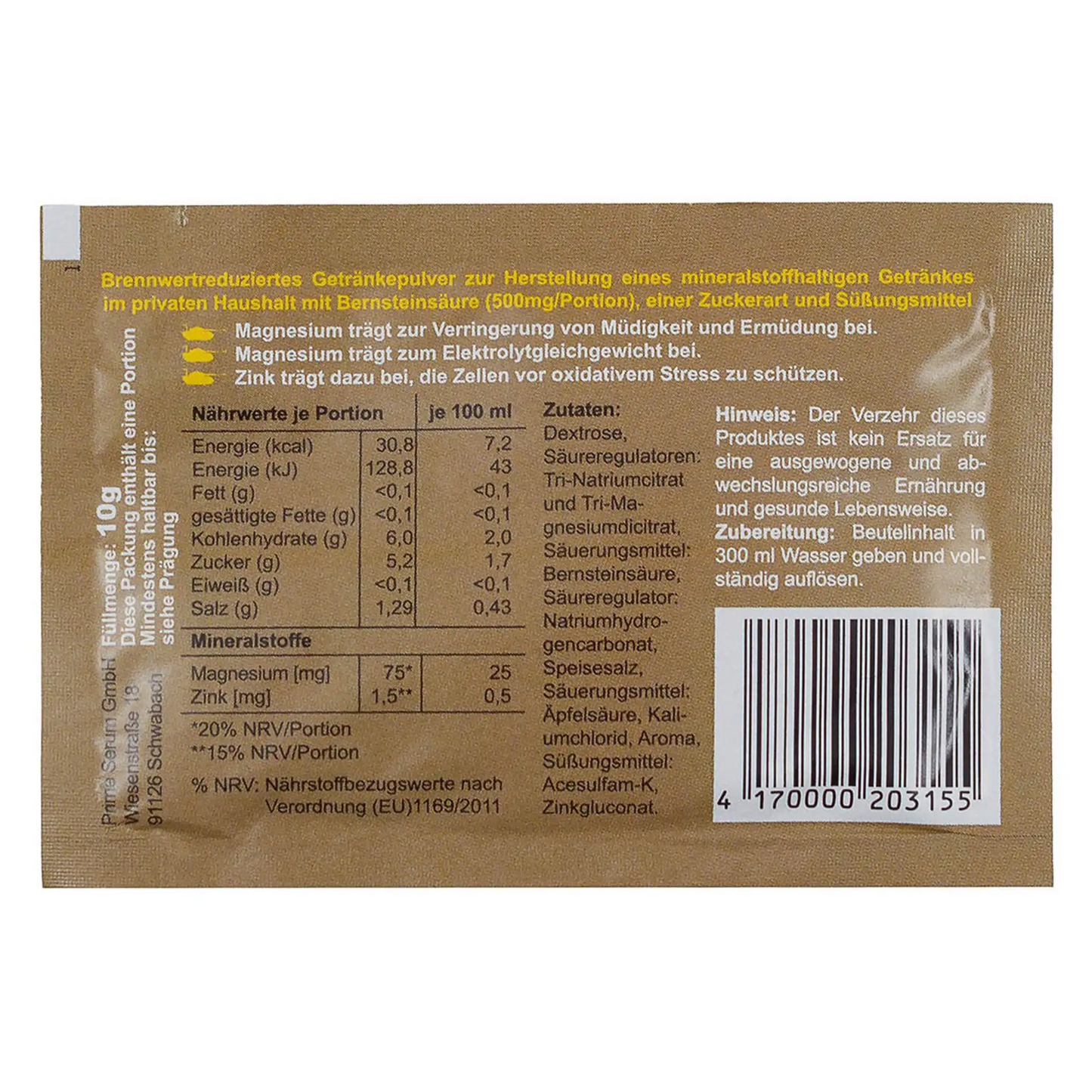 Getränkepulver Granatenbrause 10 g