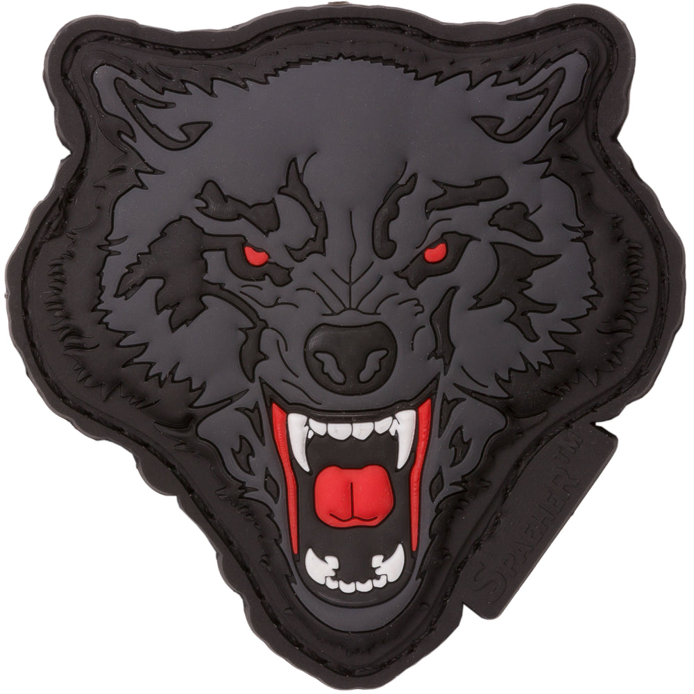 3D Patch Angry Wolf Head