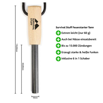 Feuerstahl Tann schwarz