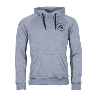 Hoodie FleeceWool grey melange