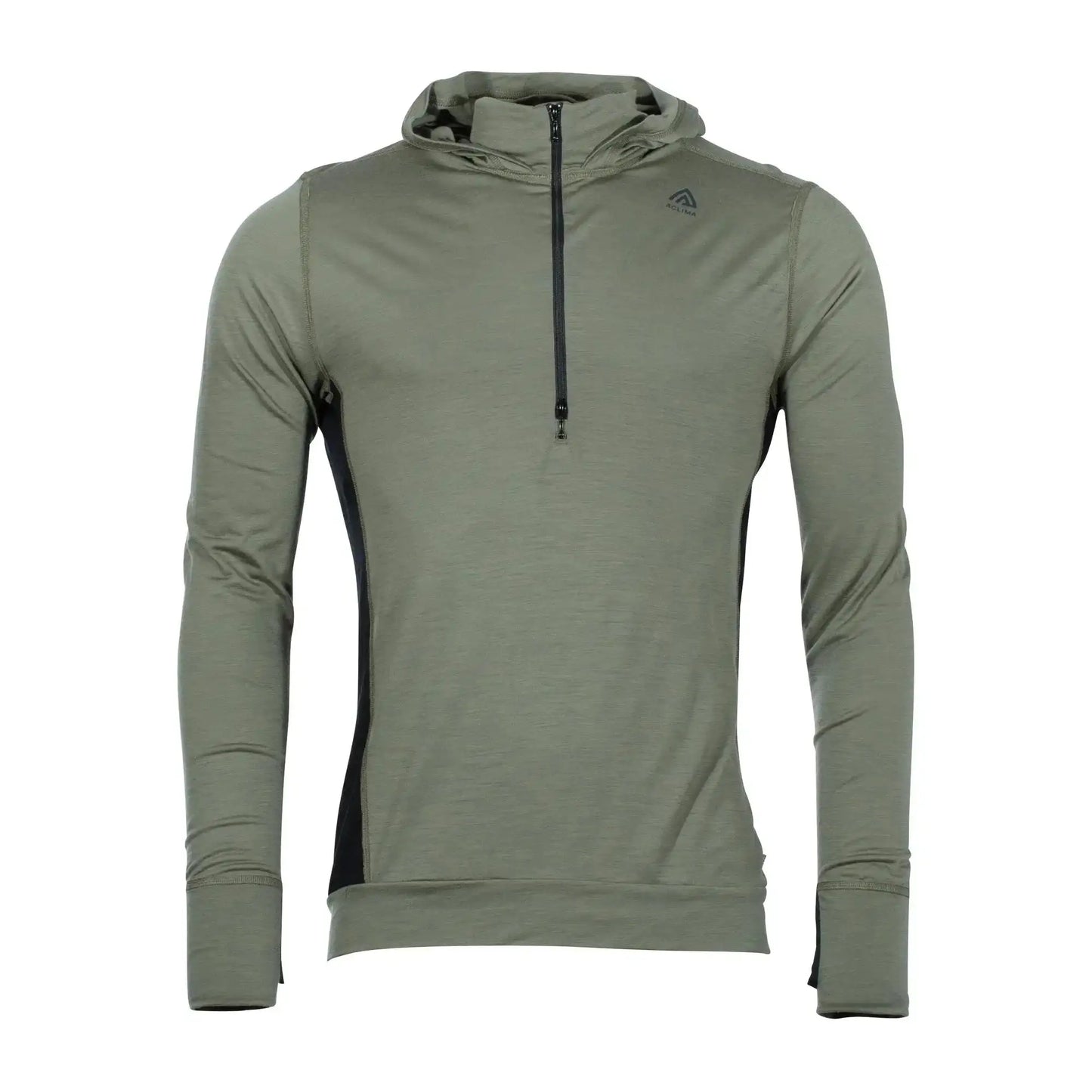 aclima-hoodie-lightwool-ranger-green-jet-black-ansicht-5