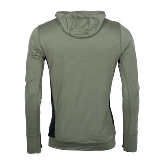 Hoodie LightWool ranger green jet black