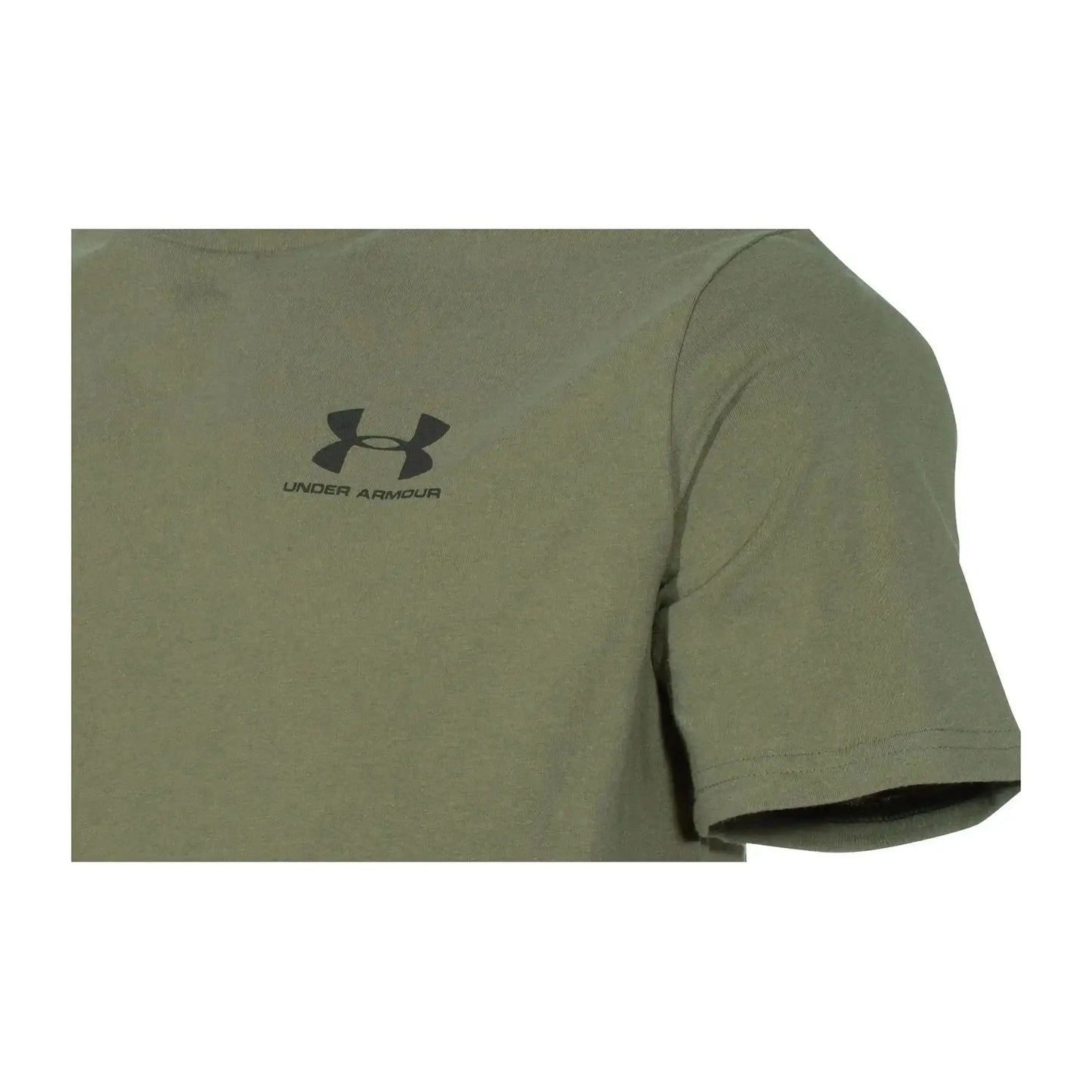 under-armour-t-shirt-sportstyle-left-chest-logo-oliv-ansicht-4