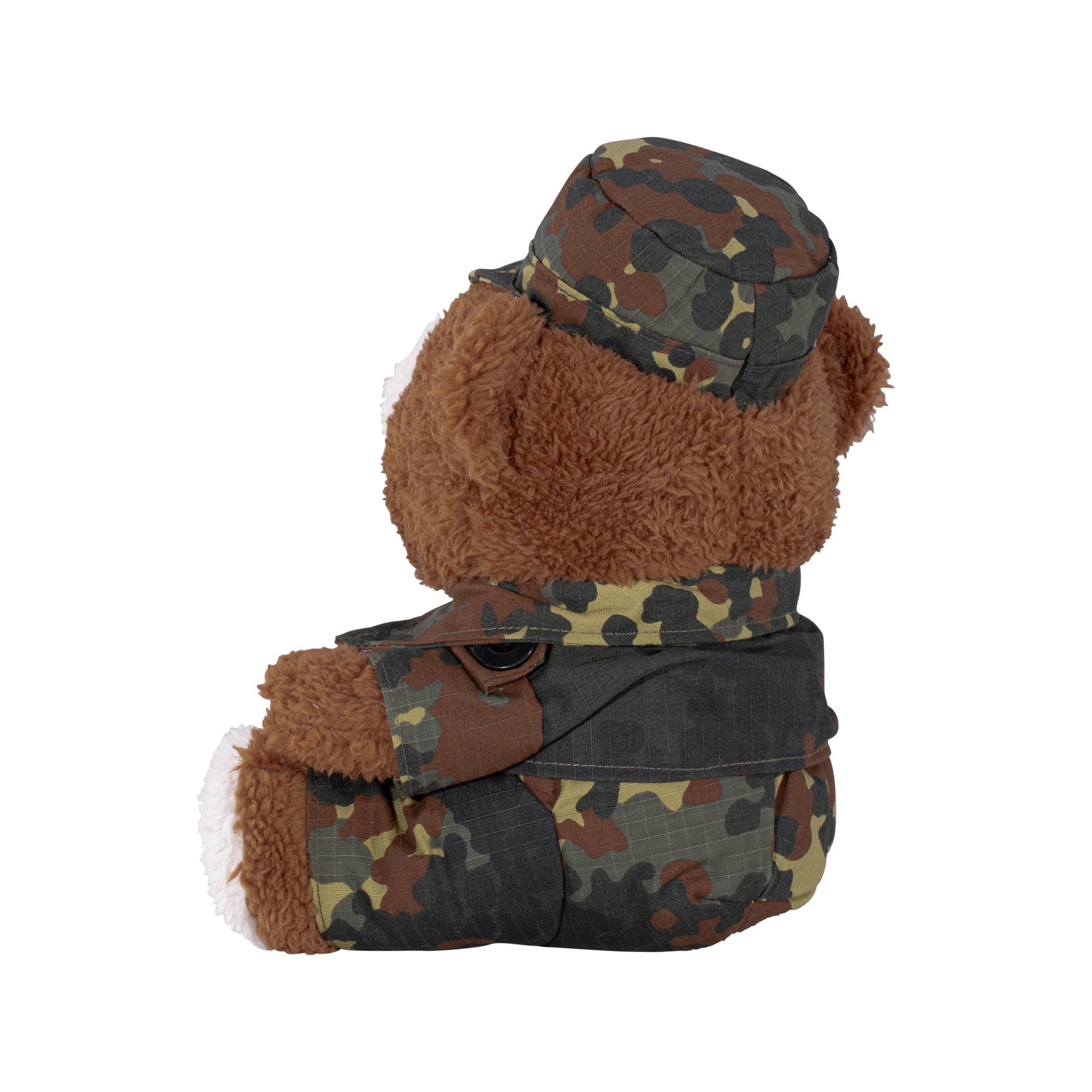 MFH Teddybär mit Anzug und Mütze flecktarn