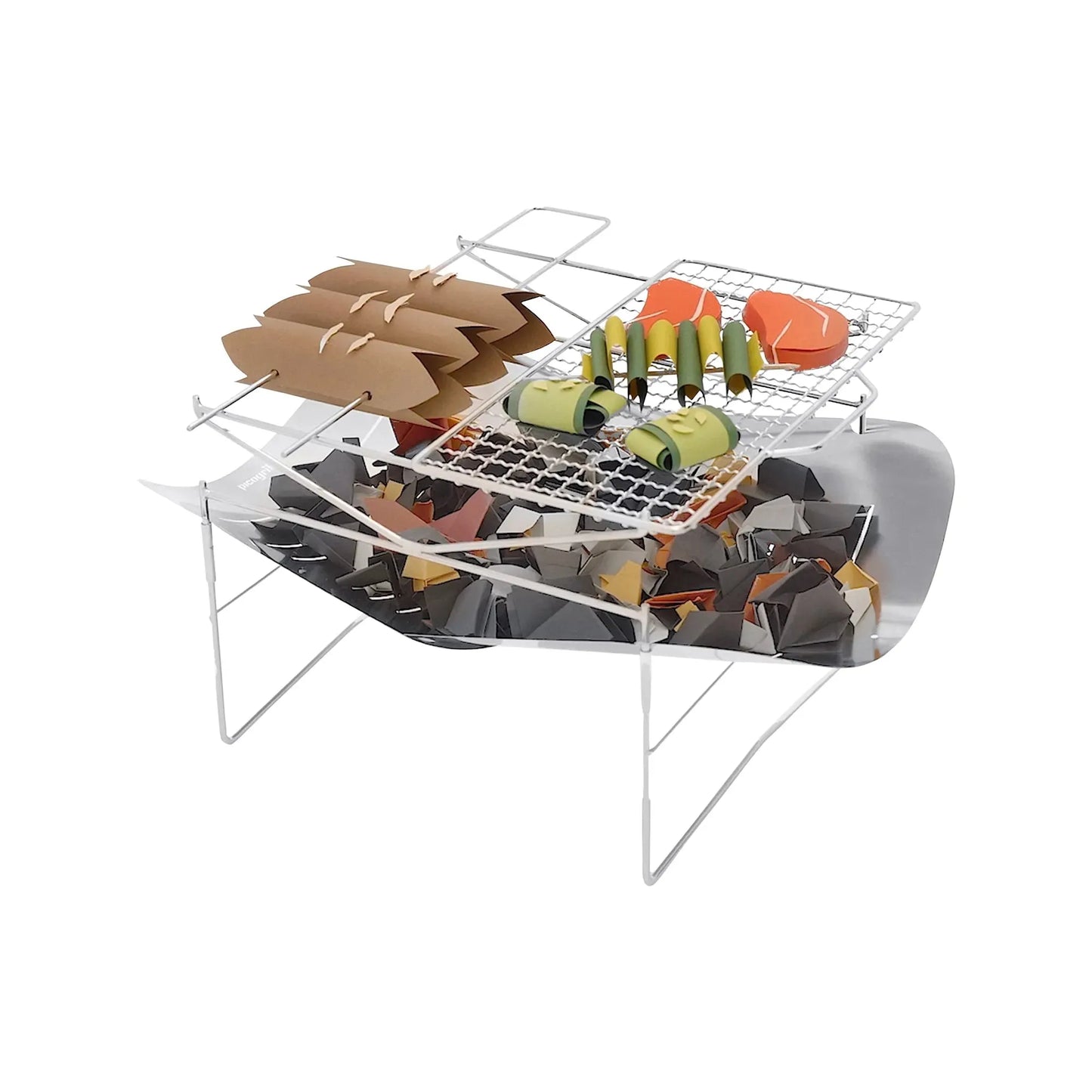 Picogrill Grillschale 498 mit Spieß und Grillrost - ASMC
