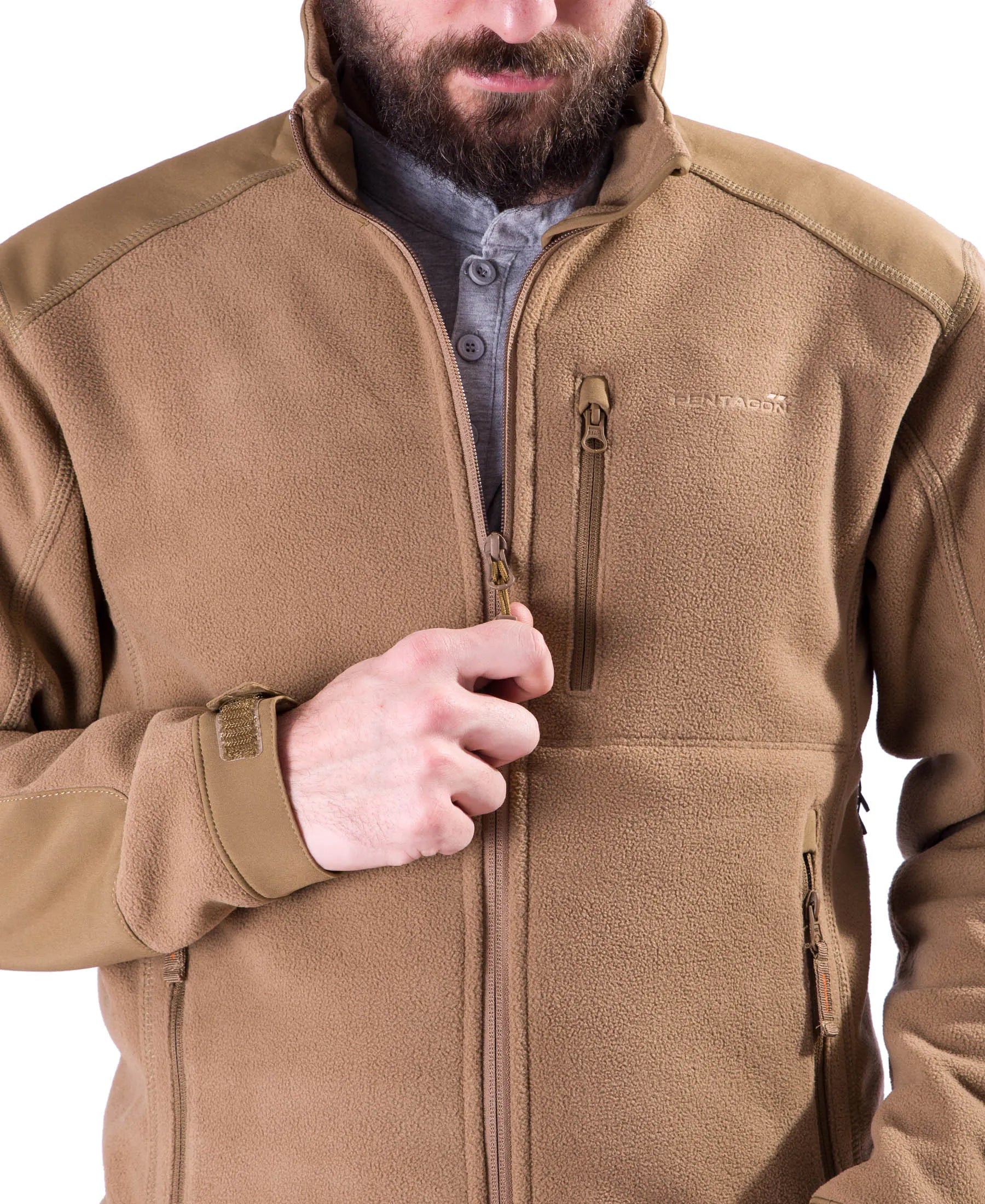 Fleece-Jacke Perseus | Coyote