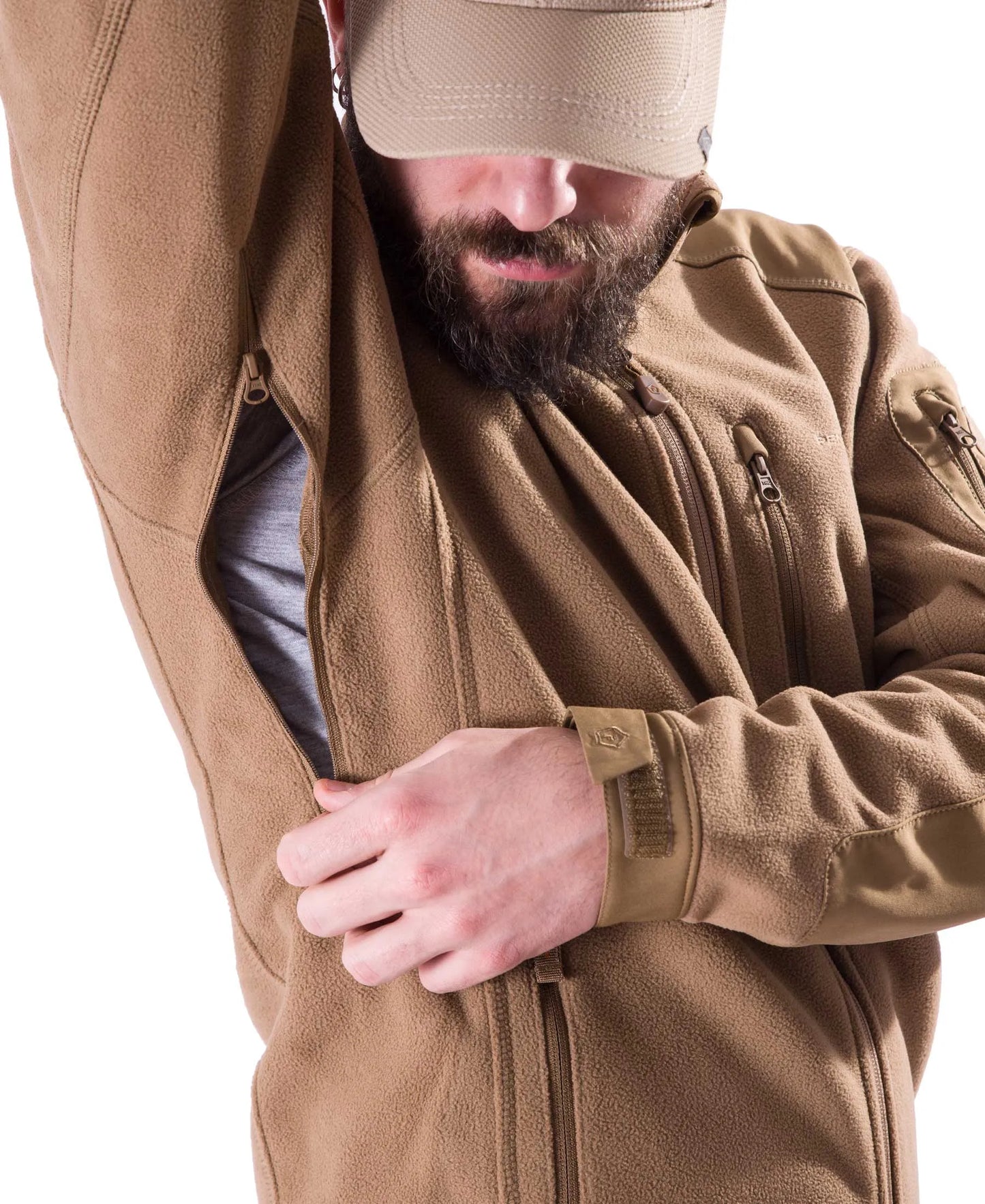Fleece-Jacke Perseus | Coyote