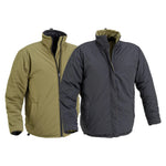 Winterjacke Reversible Jacket mit Compression Bag | OD Green/Schwarz