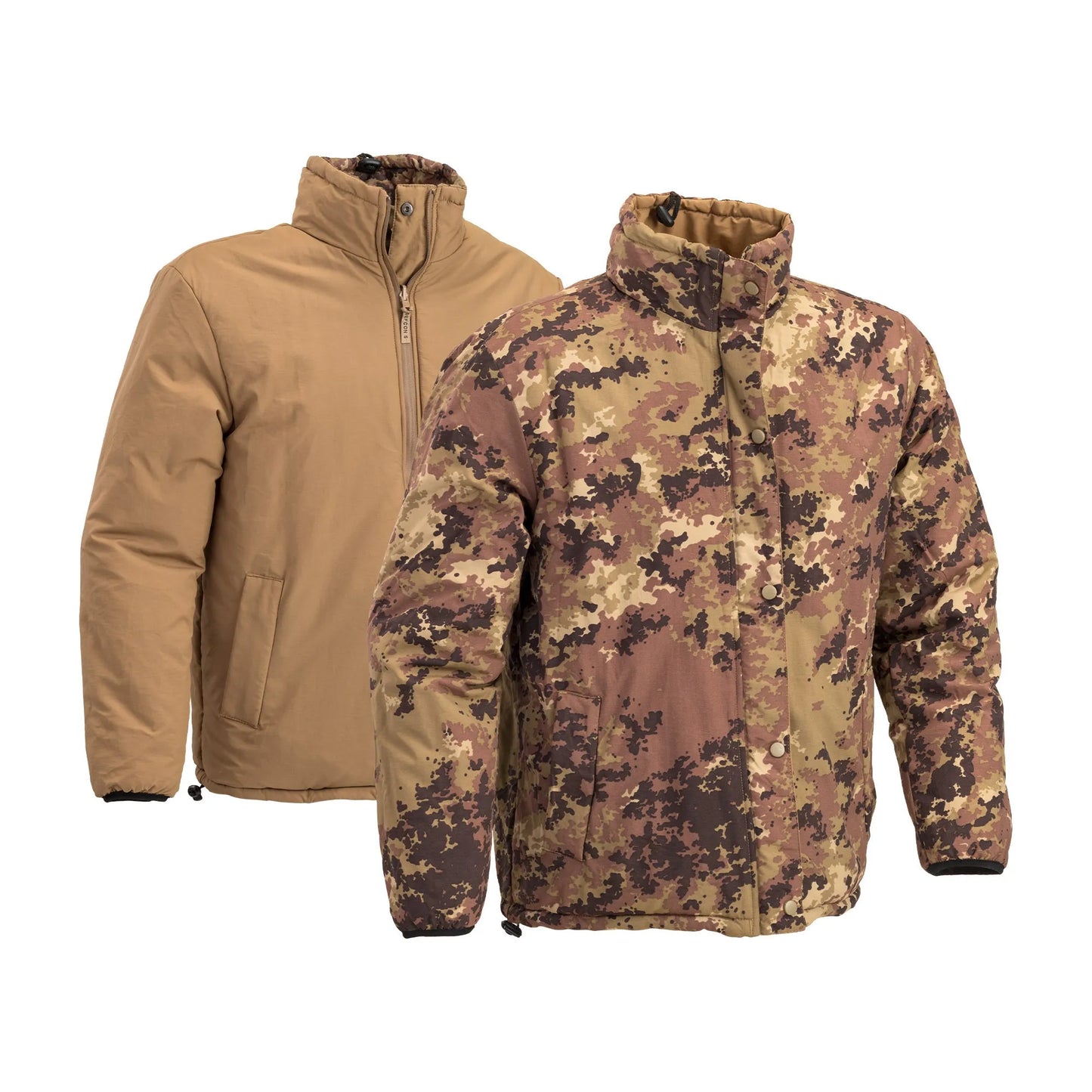 Winterjacke Reversible Jacket mit Compression Bag | Italiano/Tan