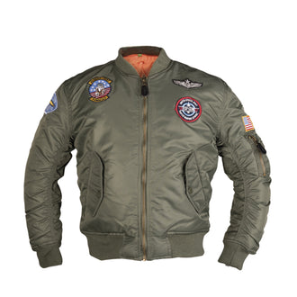 Kinder Fliegerjacke MA1 Kids mit Abzeichen