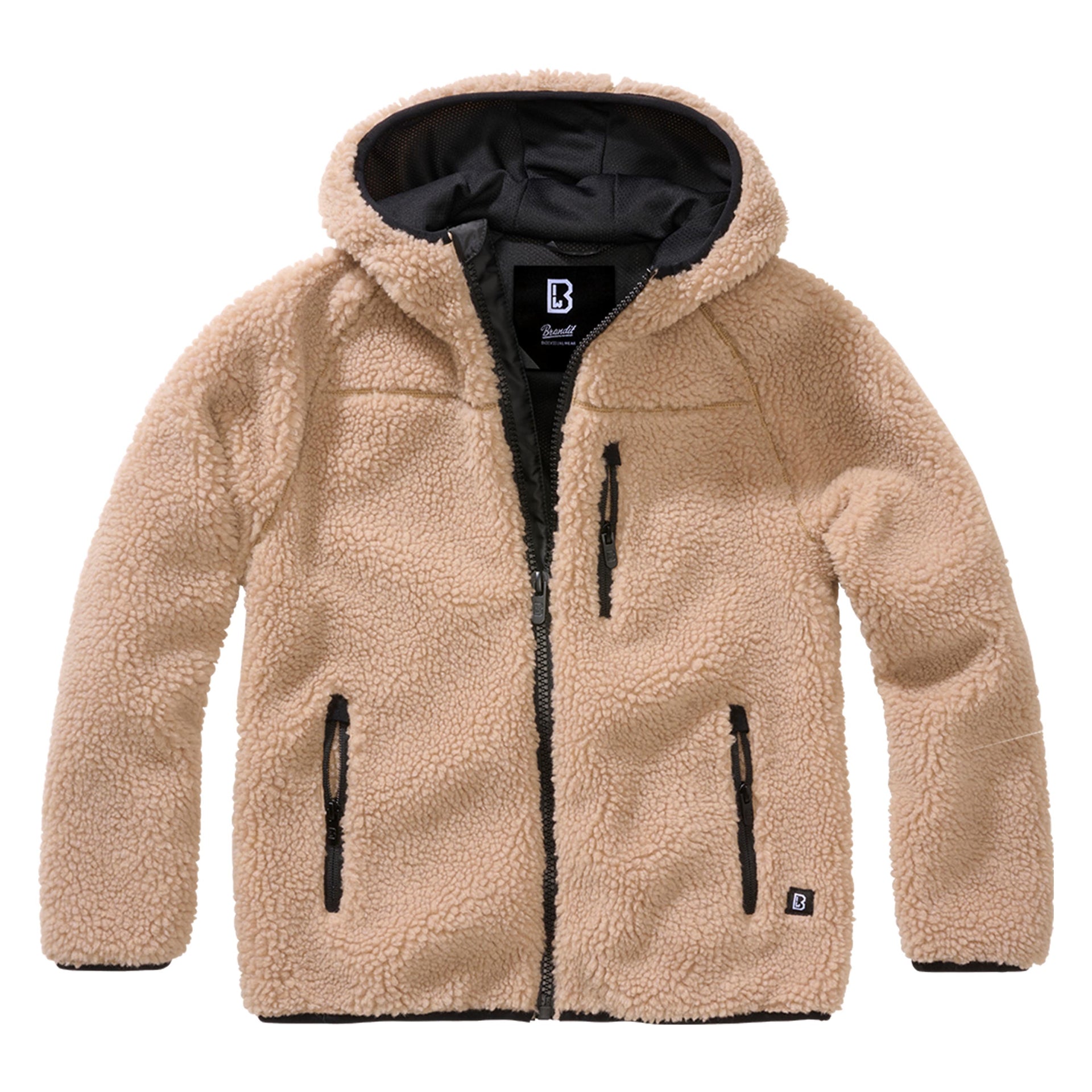Kinder Jacke Kids Teddyfleece Jacke Hooded