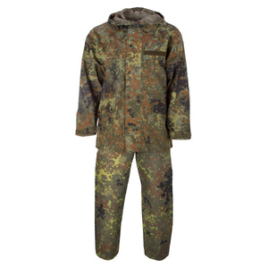 Bundeswehr Original BW Nässeschutzanzug flecktarn gebraucht - ASMC
