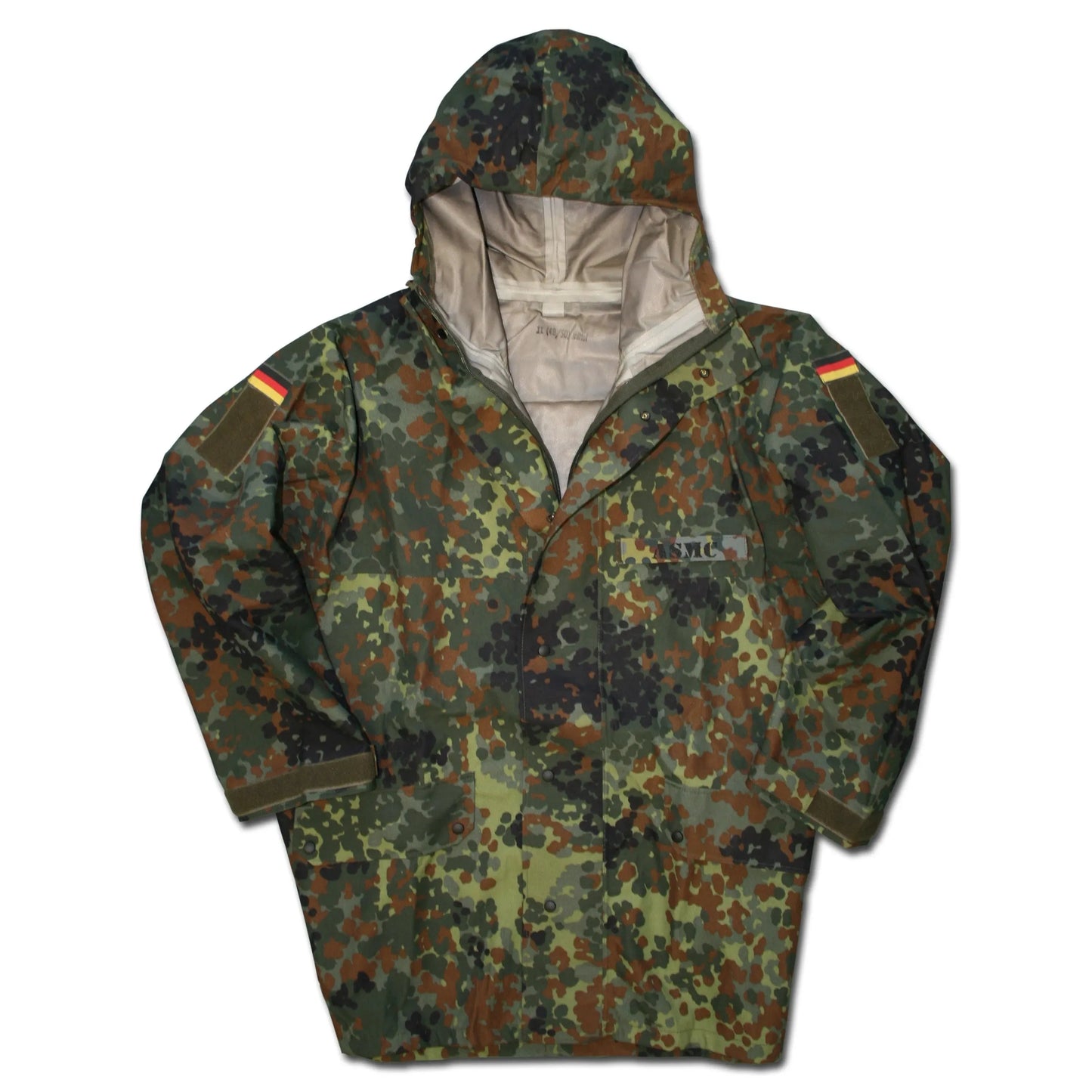 Bundeswehr Original BW Nässeschutzjacke flecktarn gebraucht - ASMC