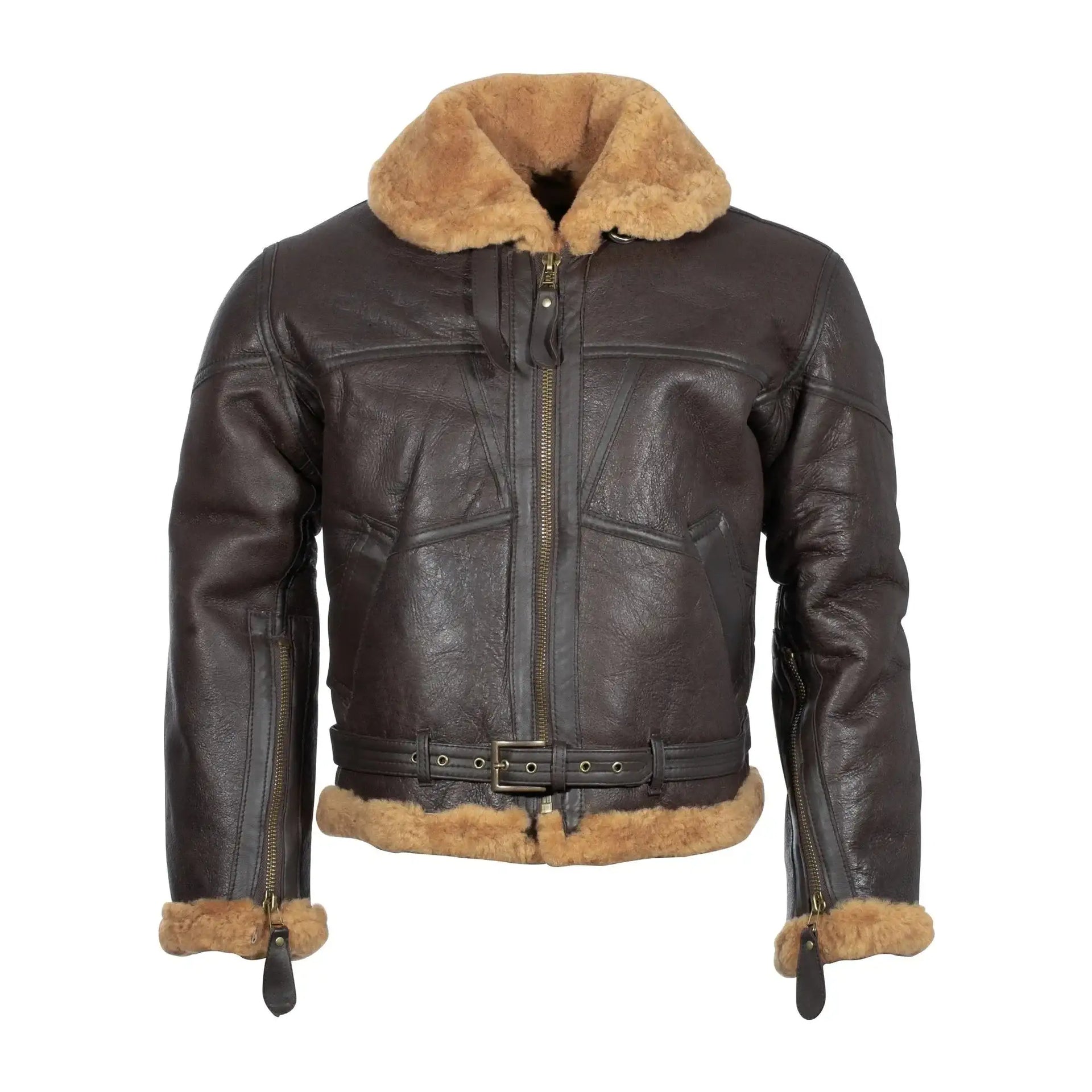 Fliegerjacke Jacke Leder Lammfell Fliegerjacke Aus Lammfell (Moss