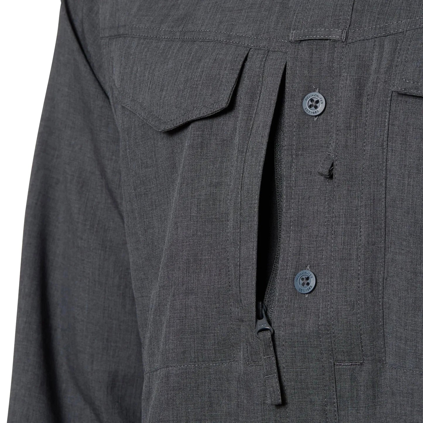 Hemd Defender MK2 Gentleman Shirt melange black grey