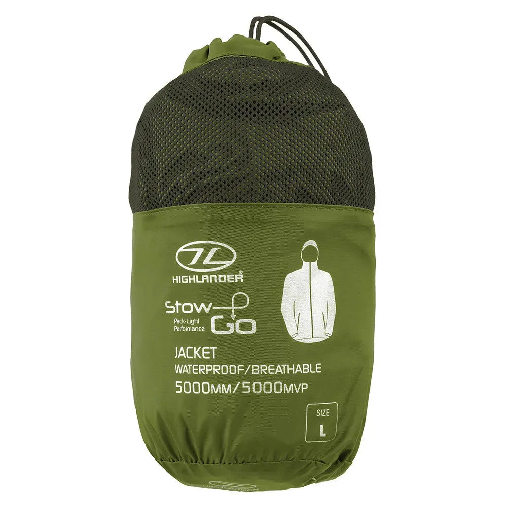 Highlander Highlander Regenjacke Stow and Go oliv - ASMC