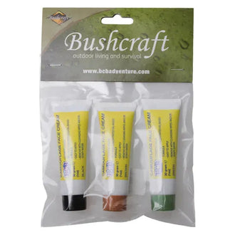 BCB Tarncreme Tuben-Set braun / oliv / schwarz