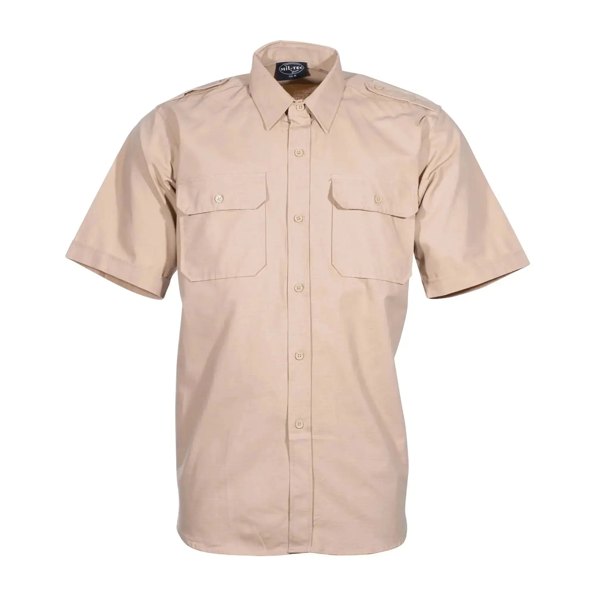 Mil-Tec Hemd Unisex – Funktionales Outdoor-Hemd Mit Schulterklappen & Feuchtigkeitsmanagement