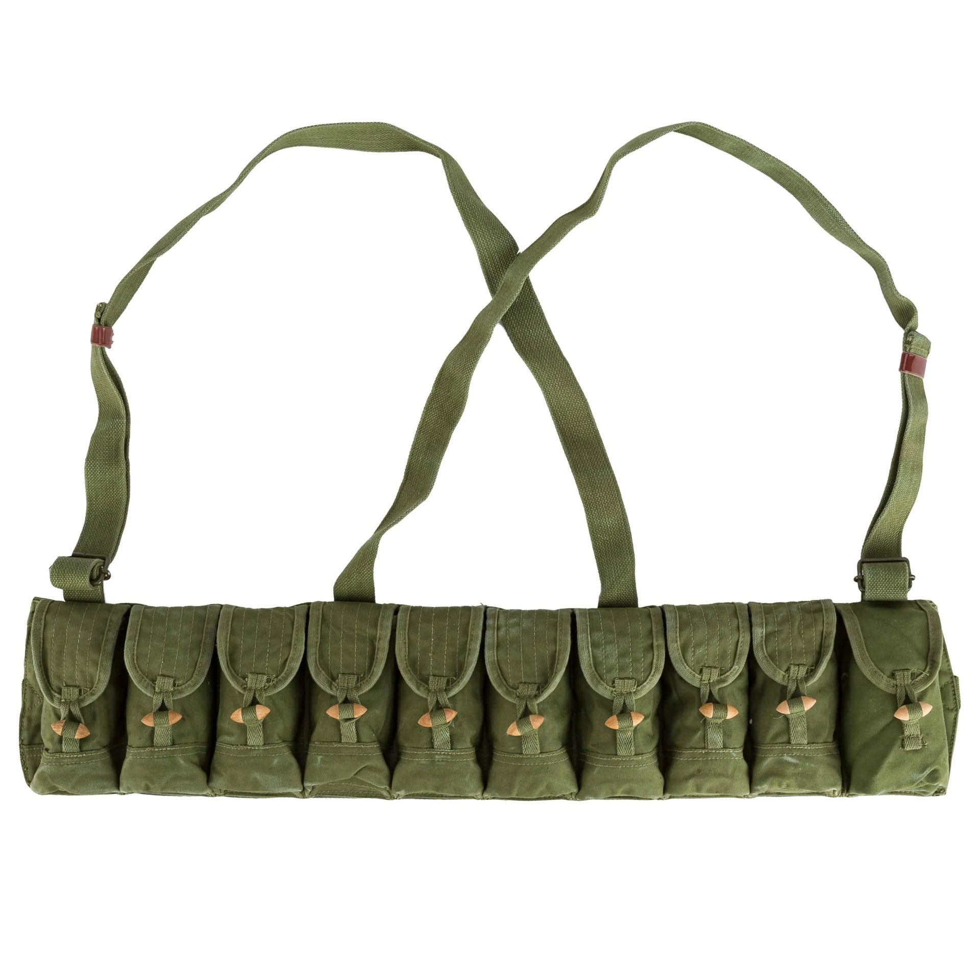 Diverse VietCong Bandolier 10 Taschen gebraucht - ASMC