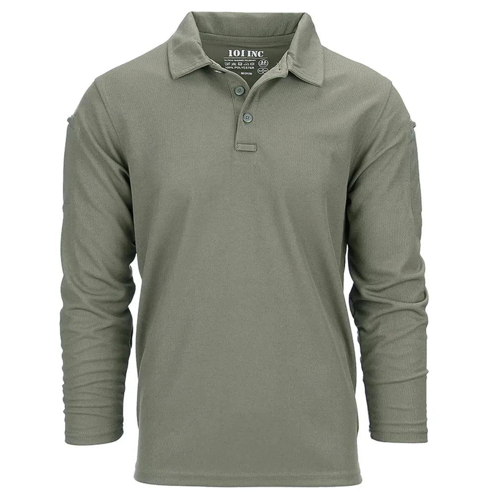 101 INC Longsleeve Tactical Polo Quickdry - ASMC