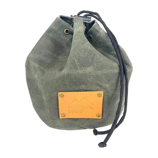 Survival Stuff Survival Stuff Waxed Canvas Tasche grau oliv - ASMC