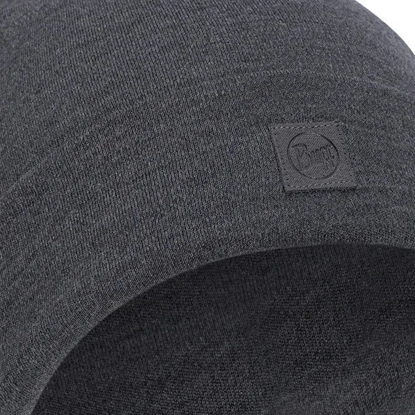 Beanie Merino Heavyweight solid grey