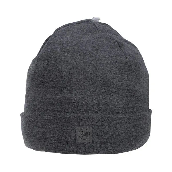 Buff Buff Beanie Merino Heavyweight solid grey - ASMC