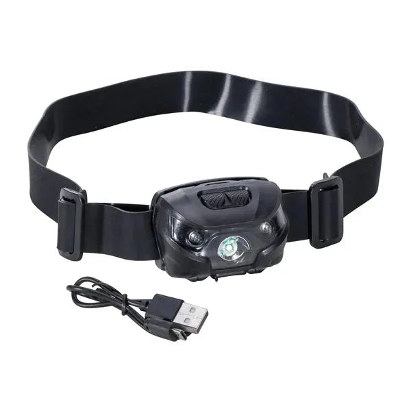 Fox Outdoor Fox Outdoor Stirnlampe wiederaufladbar schwenkbar schwarz - ASMC