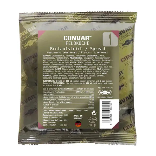 Convar-7 Feldküche Brotaufstrich Leberwurst - ASMC