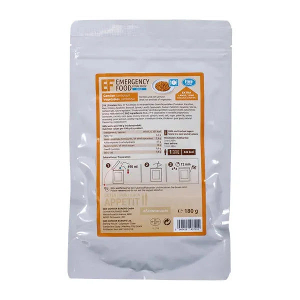 EF Emergency Food Gemüse Jambalaya 1 Portion - ASMC