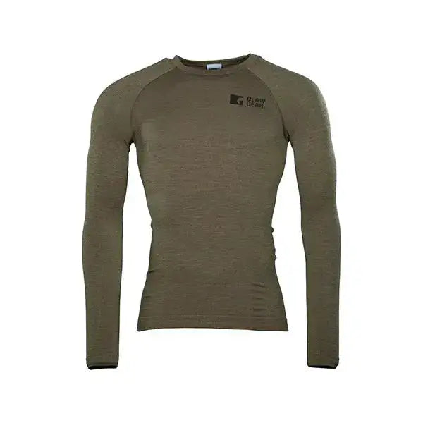 clawgear-longsleeve-merino-seamless-stonegrey-olive-ansicht-1