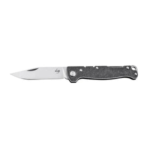 Taschenmesser Atlas Backlock Clippoint silberfarben