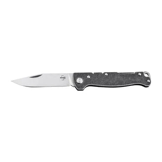 Taschenmesser Atlas Backlock Clippoint silberfarben