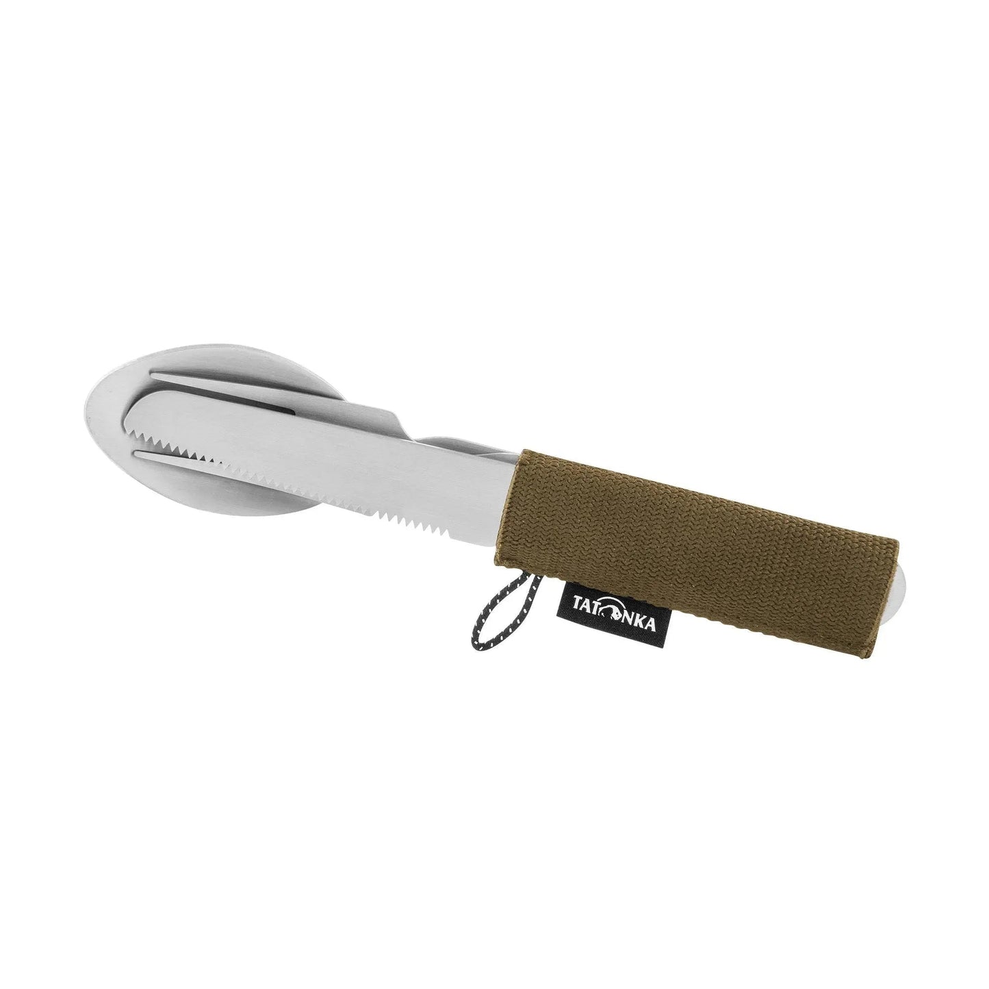 Campingbesteck Cutlery Set I silberfarben braun