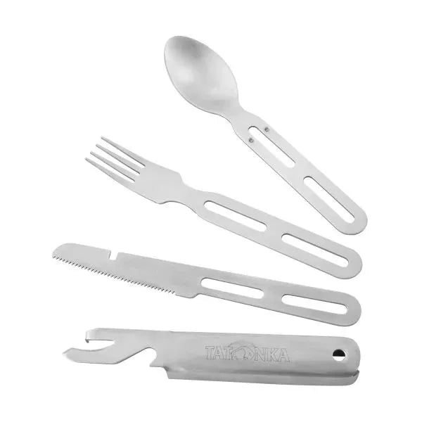 Campingbesteck Cutlery Set II silberfarben
