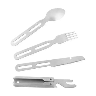 Campingbesteck Cutlery Set II silberfarben