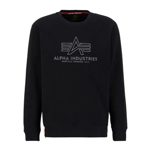 Basic Sweater Embroidery schwarz gun metal