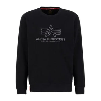 Basic Sweater Embroidery schwarz gun metal