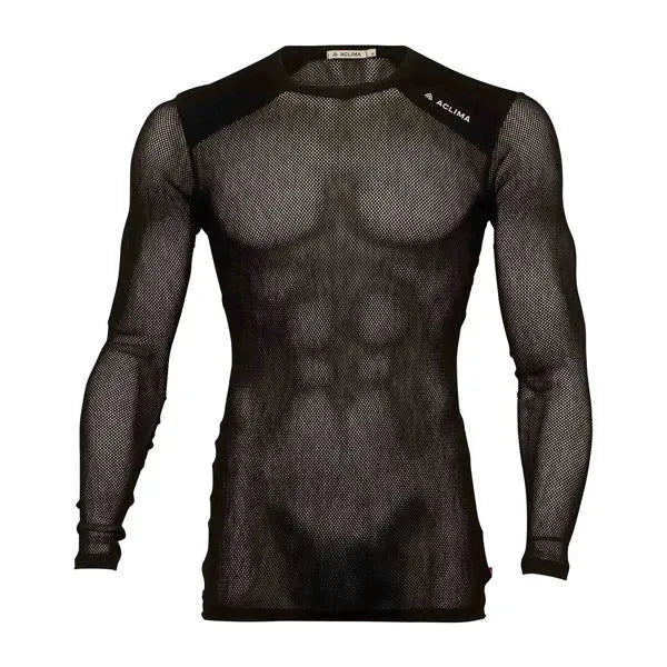 Aclima Aclima Sweatshirt WoolNet Light Crewneck jet black - ASMC