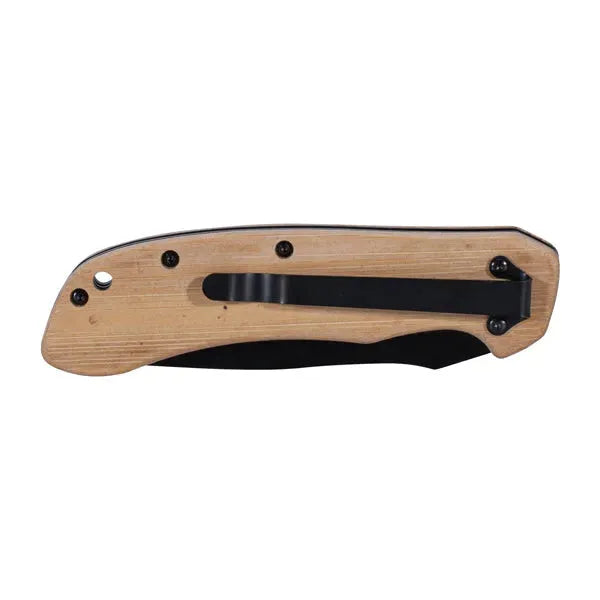 Taschenmesser Bambus holz schwarz