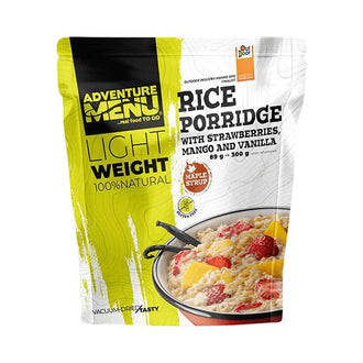 Lightweight Reisbrei mit Erdbeere Mango Vanille