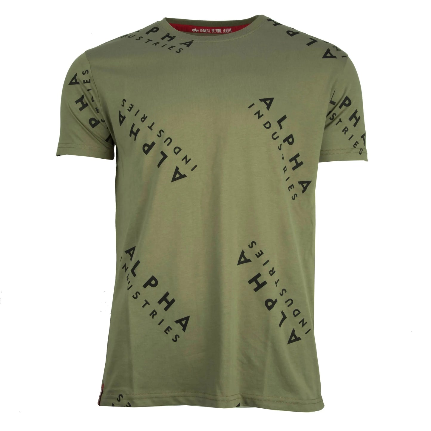 Alpha Industries Alpha Industries T-Shirt AOP T oliv - ASMC